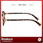 Fashion Oval Glasses for Women Men Retro Round Tortoise Frame Blue Light Glasses Nerd Eyeglasses - Image 5