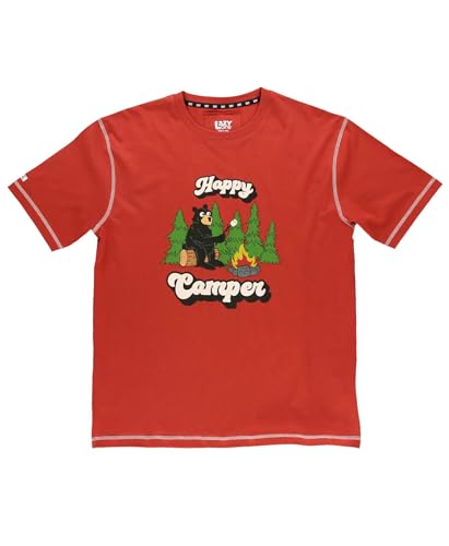 Lazy One Pajama Shirts for Men, Short & Long Sleeve Men's Pajama Tops, Funny PJ T-Shirts, Comfortable Cotton3