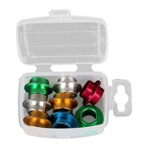 kowaku 3X 8X Inline Skate Axle Bearing Spacers Accessories Aluminium Alloy Smooth Bushing Spacers Parts for Men Inline Skate Skateboard