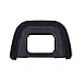 JJC 2 Types Eyecup Eyepiece Viewfinder for Nikon D780 D750 D610 D3500 D3400 D3300 D5600 D5500 D7500 D7200, 360° Rotatable Oval Design + Original Eyeshade Replaces Nikon DK-21/DK-23 Eye Cup