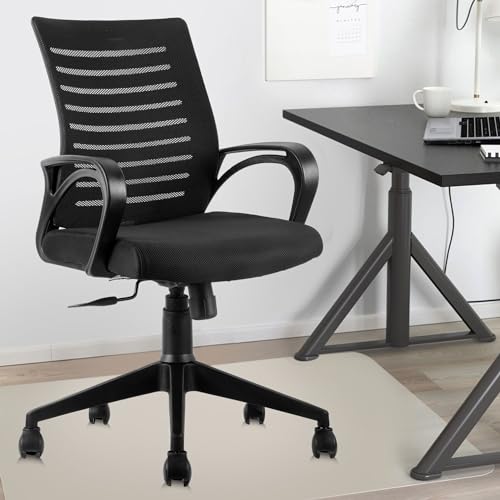 ASTRIDE Ace Mid Back Office Chair for Work from Home/Study Chair Height Adjustable Revolving Chair with Tilt Lock [Heavy...