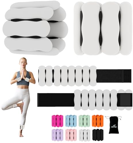 Image of Ankle & Wrist Weights for Women Men, Set of 2, 1 lb /2 lb Each | Adjustable Arm & Leg Weights, Soft Silicone Weighted Bracelet For Pilates Yoga Dance Walking Running Swimming Weight Loss