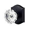 CLCTK Glass Door Knobs Interior with Lock, Vintage Privacy Crystal Door Knobs for Bedroom Bathroom, Matte Black CLCTK Glass Door Knobs Interior with Lock, Vintage Privacy Crystal Door Knobs for Bedroom Bathroom, Matte Black