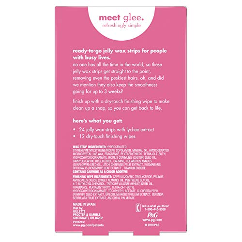 JOY Glee Face Wax Strips Hair Removing 24 Strips Woman Domaniation