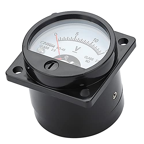 Image of Analog Voltmeter Gauge SO-45 DC0-15V Circular Panel Voltage Meter Volt Meter Voltage Tester for Shipping Circuit Testing Mechanical Equipment