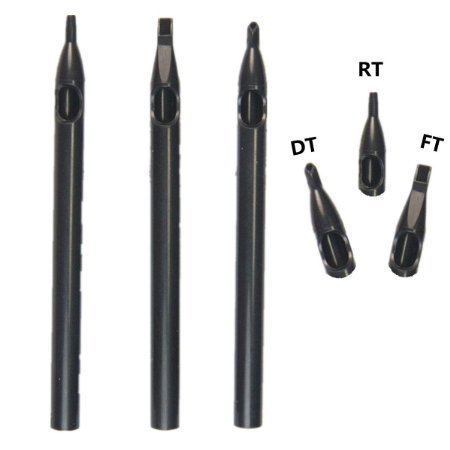 Disposable Needles And Tips Set - Yuelong 50Pcs Disposable Needles 5Rl Round Liner & Black Round Long Tips 5Rt For Machine Gun Grip Tube Kits #TOP3