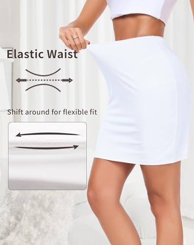 Vlazom Women's Half Slip for Under Dress Short Petticoat Above Knee Under Slips for Women Under Dresses Size S-XXL3