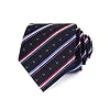 LUISDAN Stripe Tie Jacquard Woven Microfiber Formal Men’s Neckties – Various Styles
