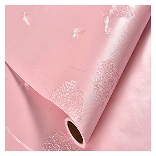 Papier Peint Autocollant Rose Imperméable pour Rénover un Dortoir d'Étudiants