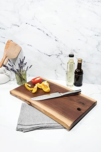 Small Live Edge Black Walnut Cutting Board, American Amish Handmade, Each Cutting Board Is Unique, Large Cutting Board 5" X 10"… #TOP2