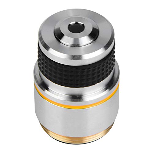 10X Achromatic Objectives Lens,160/0.17 Microscope Achromatic Objectives Lens,185 Conjugate Distance,Eliminate Unwanted Reflections,without Additional Chromatic Aberration, Make Image More Clear