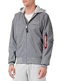 ALPHA INDUSTRIES MA- 1 LW Hood Vestes, Silver/Reflective, M Homme