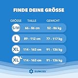 SUNKISS TrustPlus Inkontinenz Pants für Erwachsene, Saugfähige Windelhosen mit Elastischen Bündchen für Männer und Frauen, Diskreter Auslaufschutz bei Blasenschwäche, Größe L, 16 Stück
