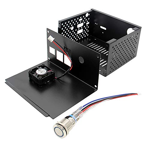 Geekworm for Raspberry Pi 3B+/3B, X820 Metal Case/Enclosure + Power Control Switch + Cooling Fan Support X820 V3.0 SSD&HDD SATA Storage Board&X735/Rock64（Not Support X825） - Thumbnail 7