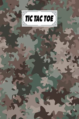 Tic Tac Toe: Games Fun Activities for Kids / Paper & Pencil Workbook for Games, Smart gifts for Family | Camo Print Cover by Irmtraut Wunderlich image 2