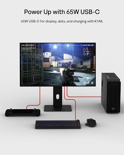 Pixio PX277 OLED MAX 27 inch 240Hz Refresh Rate QHD Wide 1440p Resolution WOLED Display 0.03ms GTG Response Time Adaptive Sync KVM Switch Gaming Monitor