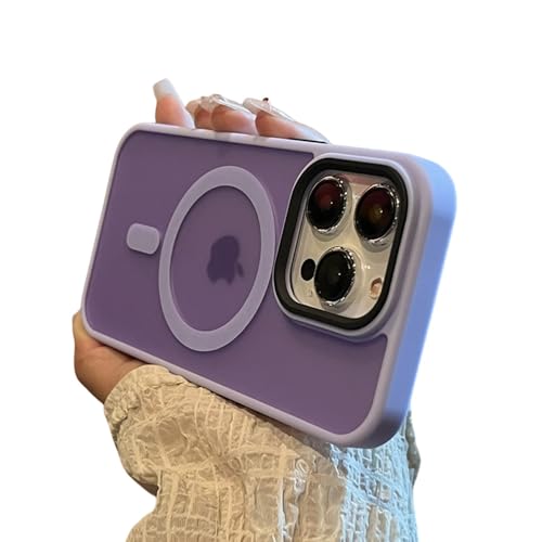 Coque pour iPhone 13 Pro Max magnétique antichoc lavande