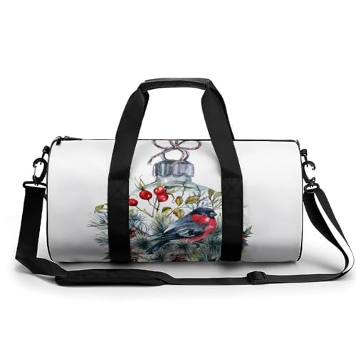 Sac de sport Cartoon Bird avec fermeture zippée renforcée pour voyage et gym 45x23cm