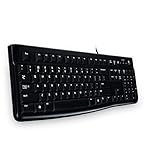 Tastatur-Stil: rechts Logitech K120 Tastatur USB Hebräisch Schwarz - Tastaturen (Standard, Verkabelt, USB, Schwarz)