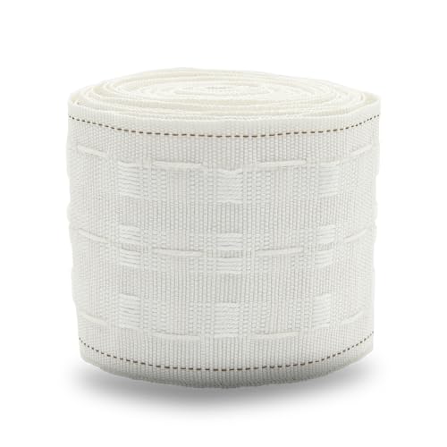 MAGOSIS Curtain Tape 3 Inch Pencil Pleat Header Tape for Blackout Lining Detachable Curtain and Wave Curtains -75mm×4m