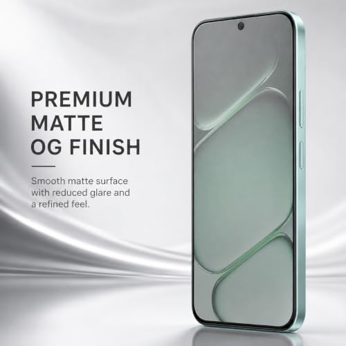 Image of FIRST MART Military-Grade Matte Tempered Glass for OnePlus N6-9H Screen Protector, Anti-Glare Protection, Scratch-Resistant, Bubble-Free (1 Pack)