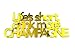 Produktbild Acryltypo® 3D Wandtattoo - Life´s short drink more CHAMPAGNE - Wohnzimmer Wandspruch Acryl spiegelnd, Größe L Wandsticker Wandbild selbstklebend Wanddekoration Wandaufkleber Wanddeko