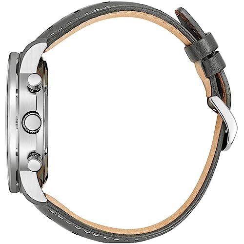 CITIZEN Analog Grey Dial Men's Watch-CA4500-24H Genuine Leather, Gray Strap - Image 2
