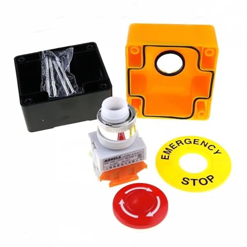 Interruptor pulsador rojo LAY37-11ZS con carcasa robusta y aislamiento de alta tension 3