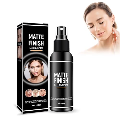 Grgowe Spray Fijador De Acabado,Fijador De Maquillaje Spray,Spray Fijador De Maquillaje Hidratante,Spray Fijador Para Maquillaje Facial,Mate,Duradero,Transparente
