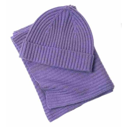 Chaud cache-cou en tricot et bonnet 100% laine pour ski et sport