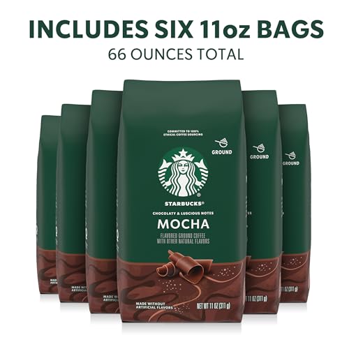Starbucks Ground Coffee Mocha, 6 Bags 11 oz - image 2