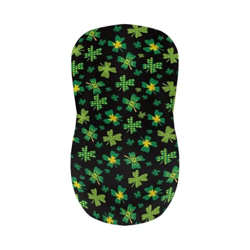 Image of Bar Stool Covers with Backs Cushion Slipcover for Counter Set of 2 Lucky Irish Leaf Waterproof Height Mid Low Back Chair Protector Easy to Install