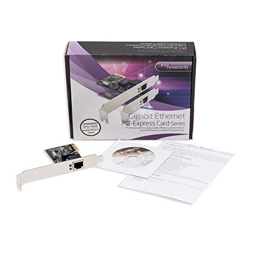 Syba Sd-Pex24009 Gigabit Lan Network Nic Pcie X1 Card Black #TOP4