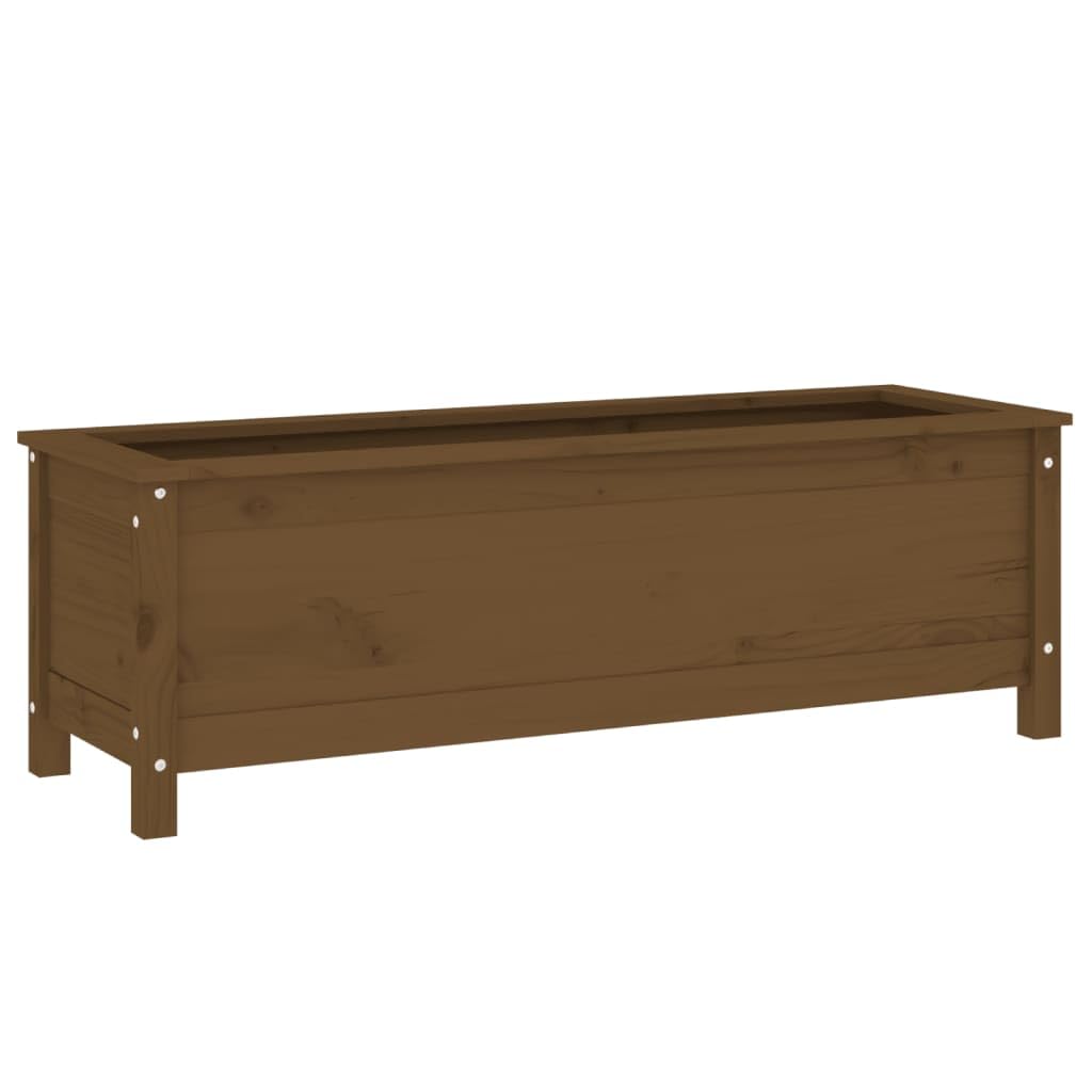 Arriate Elevado de Madera de Pino Maciza para Jardín, Huerto Urbano, Balcón o Patio con Amplio Espacio para Plantas, Verduras y Hierbas Aromáticas