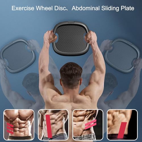 Matériel abdominaux 360° et gainage taille avec tapis pour home gym - 3