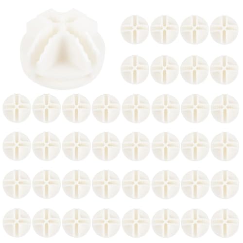 Conectores De Cubos De Plástico, 40 Artículos Conector De Cubo De Rejilla, Conectores Estantería Modular, Conector De Cubo De Rejilla De Alambre Plástico, Para Estantería Almacenamiento, Blanco