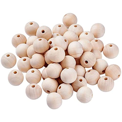 Wooden Beads for Crafting 100Pcs Wood Beads