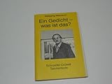  Ein Gedicht, was ist das?