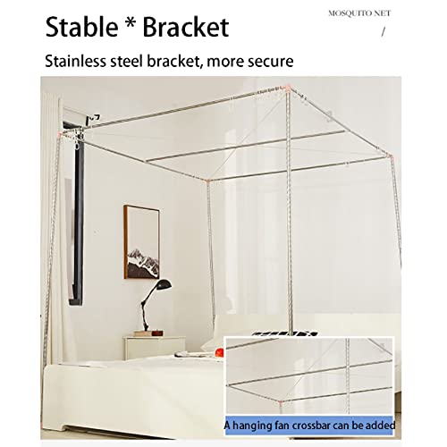 Moustiquaire de lit baldaquin princesse rose pour cabane d'intérieur - 2