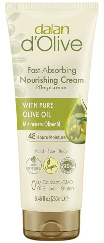 Crème d'Olive Dalan lot de 6 réparateur peaux sèches 250 ml pour éliminer les zones rugueuses