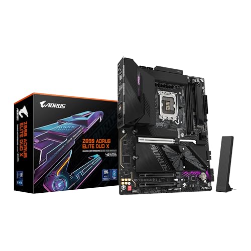 Image of GIGABYTE Z890 AORUS Elite Duo X Intel LGA 1851 ATX Motherboard, Support Core Ultra (Series 2), DDR5, 16+1+2 Power Phase, 5X M.2, PCIe 5.0, USB4, WiFi 7, 5 GbE, EZ-Latch, D5 Bionic Corsa