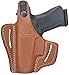 Leather OWB Holster for Glock 43 - OWB Holster for Glock 43x - for G42 43 43X 43X Mos, Rgr SR22 LC9s, Taurus GX4 Pistols - Leather Holsters for Glock 42 - Pancake Holsters Glock 43x Mos -Thumb Break