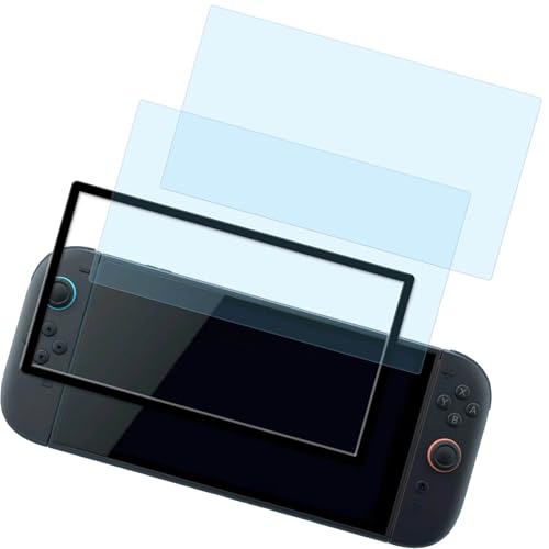 HUAKE �ڂ̔��y�� 93% �u���[���C�g�J�b�g�y2������ �zSwitch 2 �p �K���X�t�B���� +�K�C�h�g�t�� �ی�t�B����