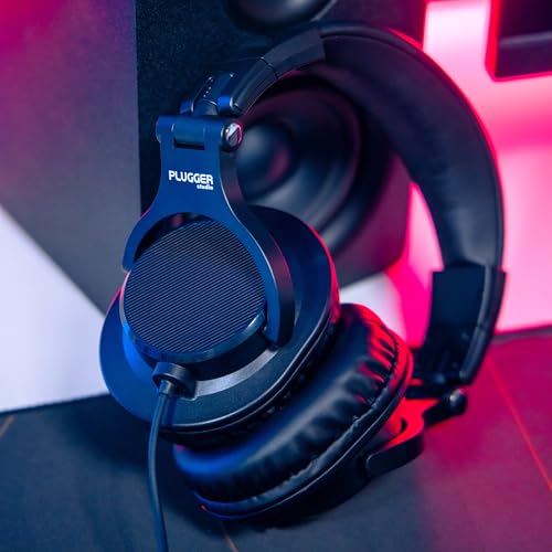 Casque audio professionnel DJH40 studio plugger filaire noir - 7
