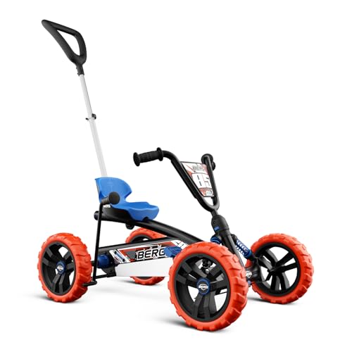 BERG Pedal-Gokart Buzzy 2-in-1 inkl. Schubstange | Gokart mit Freilauf |...