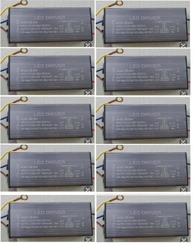 Image of 10 Quantity, 50W 1500mA, LED Flood Light Driver, Input AC 100-300V, 50-60HZ, Output DC 24-40V, Used For Repair 50W 150W 200W 100W 400W Flood Lights