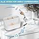RISEMART Schreibtisch Organizer Weiß，Multifunktionaler Büro Stiftehalter mit 5 Fächern,Tisch Abnehmbar Schreibtischorganizer für Kosmetika Schreibwaren Alltagsgegenstände