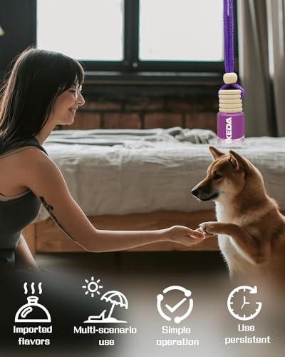 Image of ikeda fragrance Car Air Freshener 4ml Car Scents | 45-Days Keep Fragrance | Automotive Hanging Diffuser Bottles | Remove Auto Odor Long-Lasting Fresh Air for Home Deodorizer (6pcs Savage Boy)