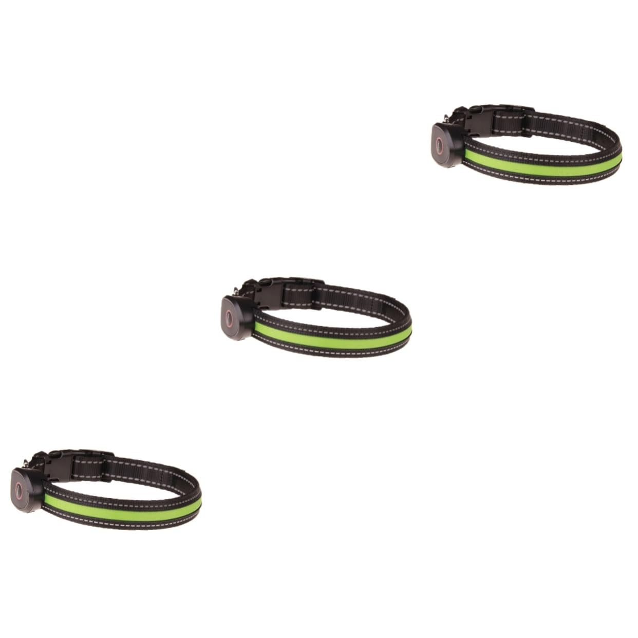 SUPVOX 3 Piezas Collar Led para Mascotas Resplandeciente Collar De Mascota Collares Brillantes Circular Iluminar Collares para Perros Luz De USB Cuerda Cuello Redondo