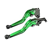 【Oberflächenveredelung】Durch die berührungsempfindlichen Hebel mit rutschfester Oberfläche können sich Ihre Finger perfekt an den Hebeln anfühlen. Der hochwertige Griff der CNC-Hebel erhöht die Haltbarkeit und Härte. Das Eloxal ist mit einem schönen glänzenden und lebendigen Finish versehen, das die Beständigkeit gegen Korrosion und Verschleiß erhöht. Dadurch wird Ihr Motorrad in der Menge hervorragend.